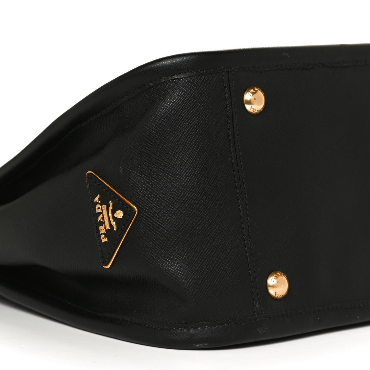 Saffiano Lux Frame Satchel Black