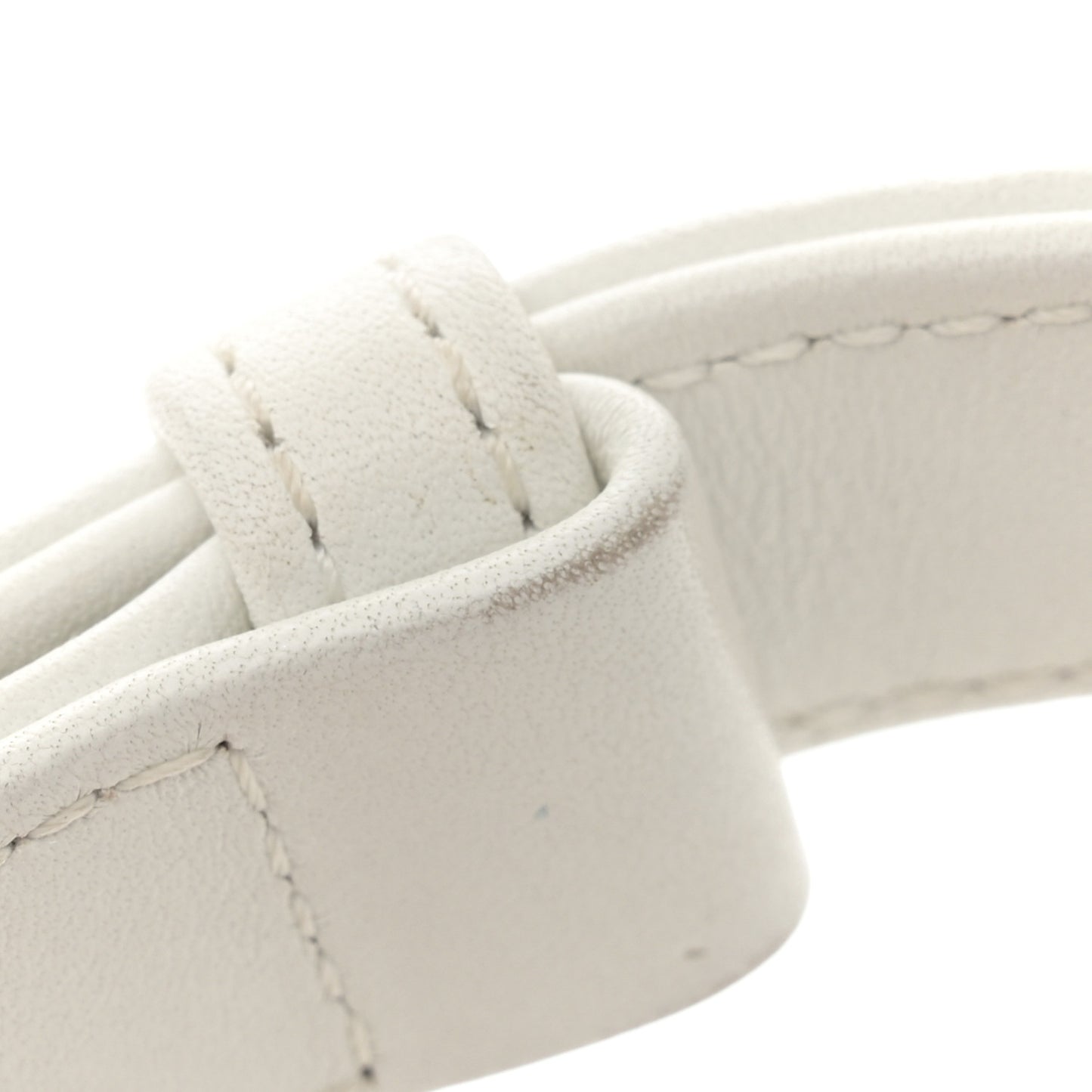 Lambskin Quilted Small Boy Flap White