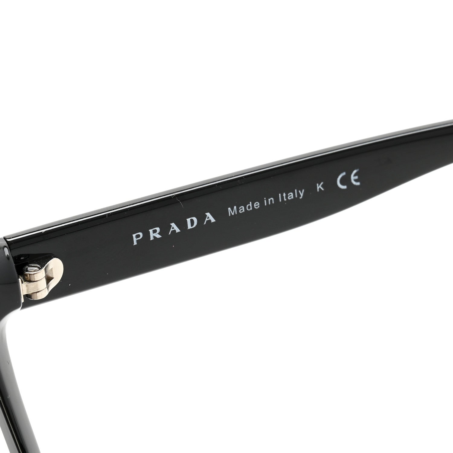 Prada Square Sunglasses SPR 18Q Black 5 of 9