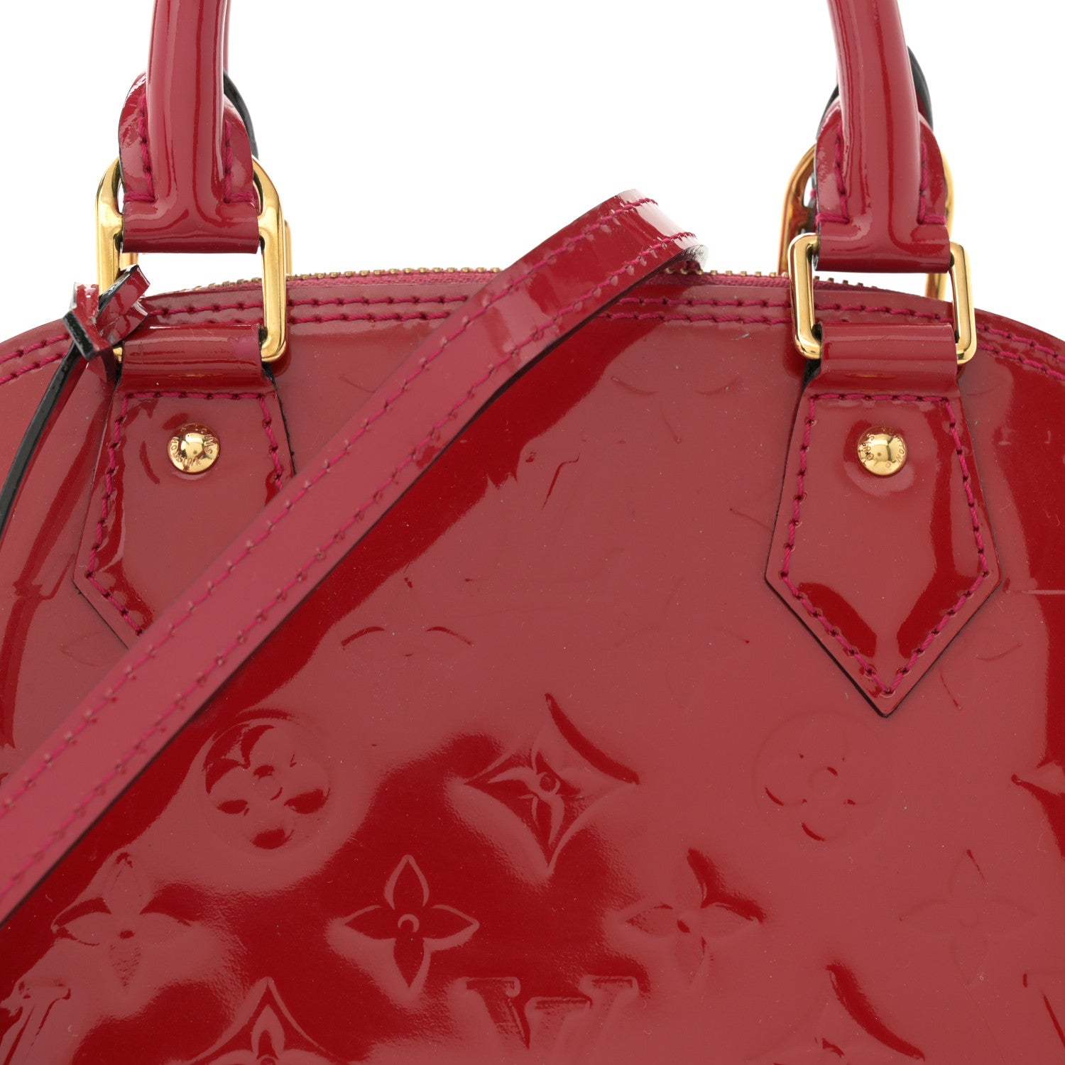 Louis Vuitton Vernis Alma BB Rose Indien 8 of 14