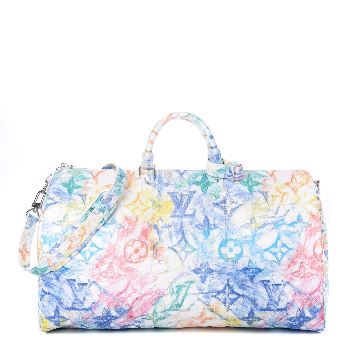 Monogram Pastel Colors Keepall Bandouliere 50 Multicolor