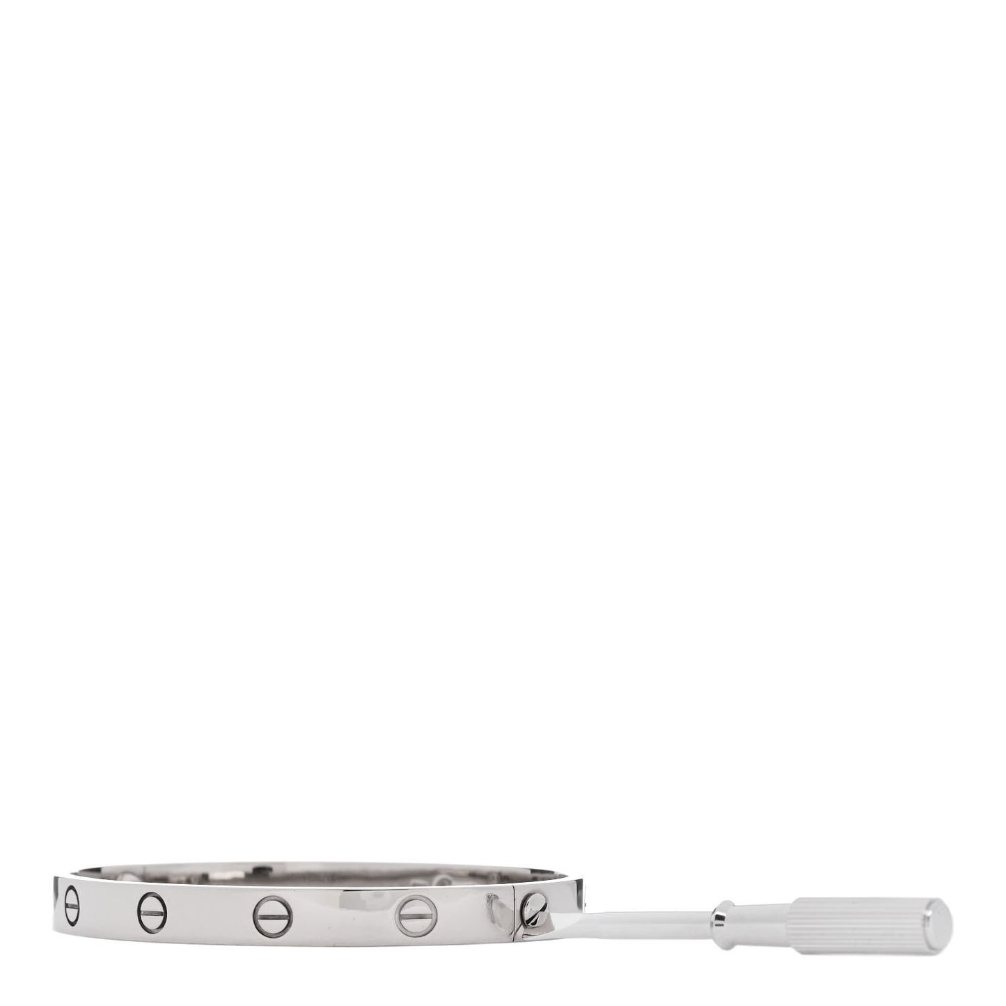 18K White Gold LOVE Bracelet 18