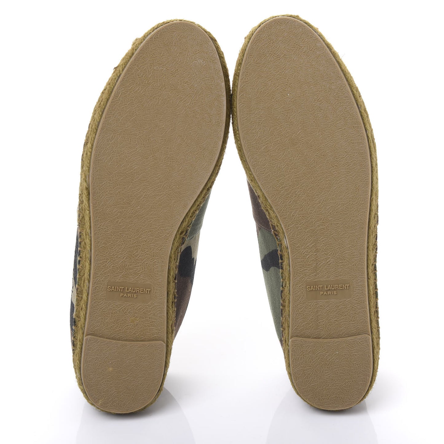 Canvas Camouflage Espadrilles 37.5 Kaki Black