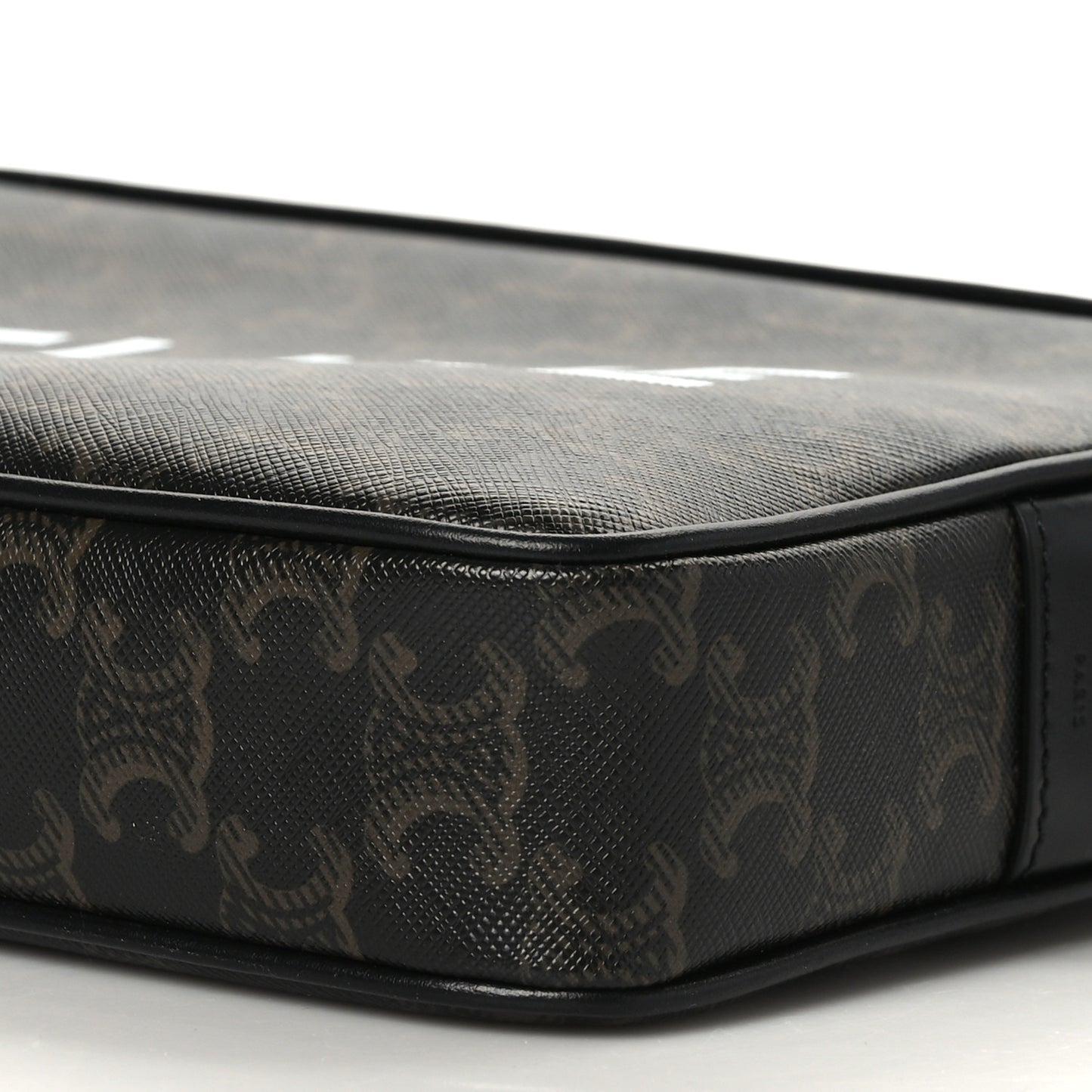Triomphe Canvas Medium Messenger Bag Black