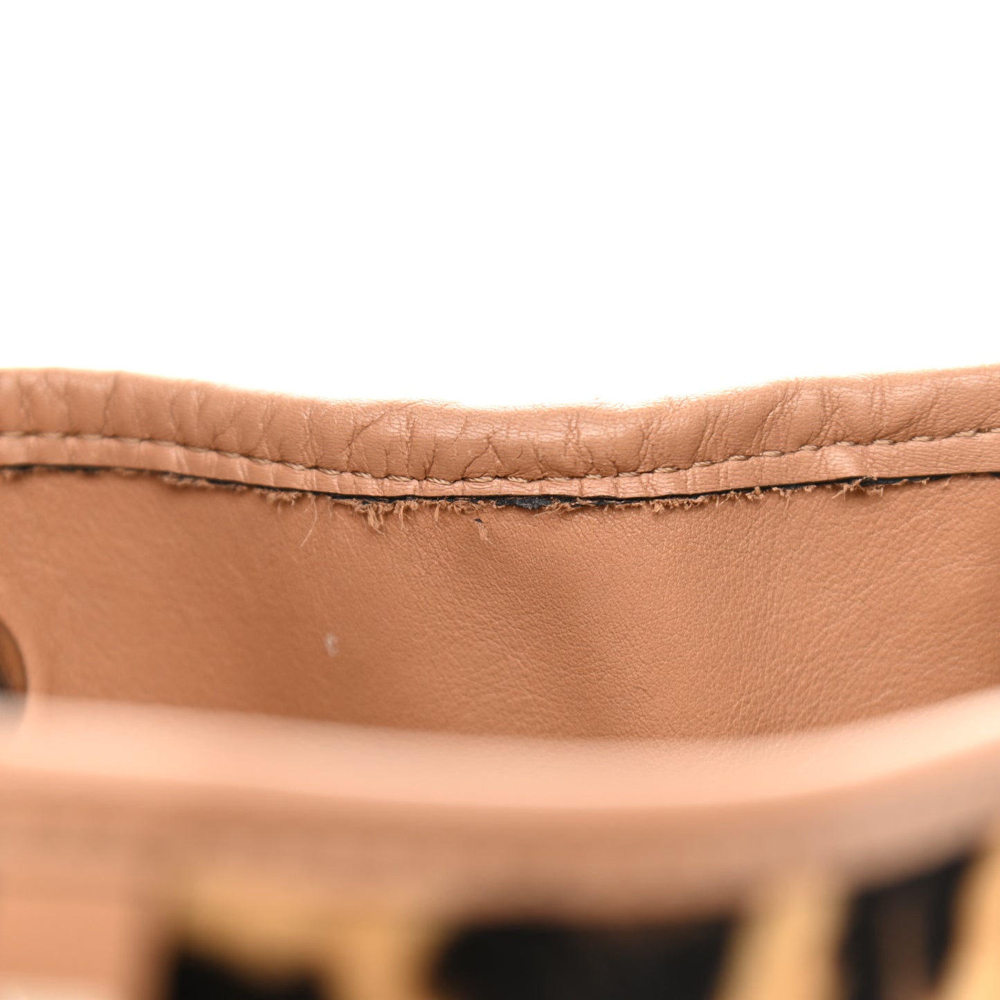 Calf Hair Leopard Print Rockstud Shopper Tote Tan