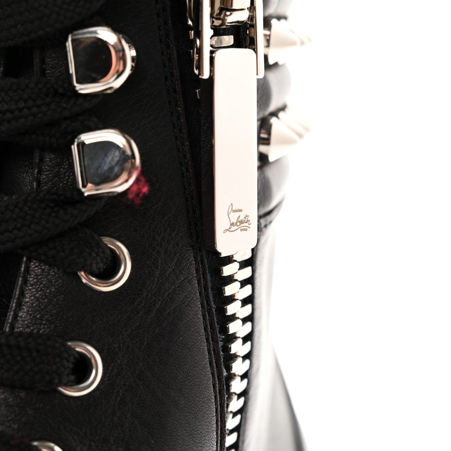 Spikes Combat Boots 38 Black