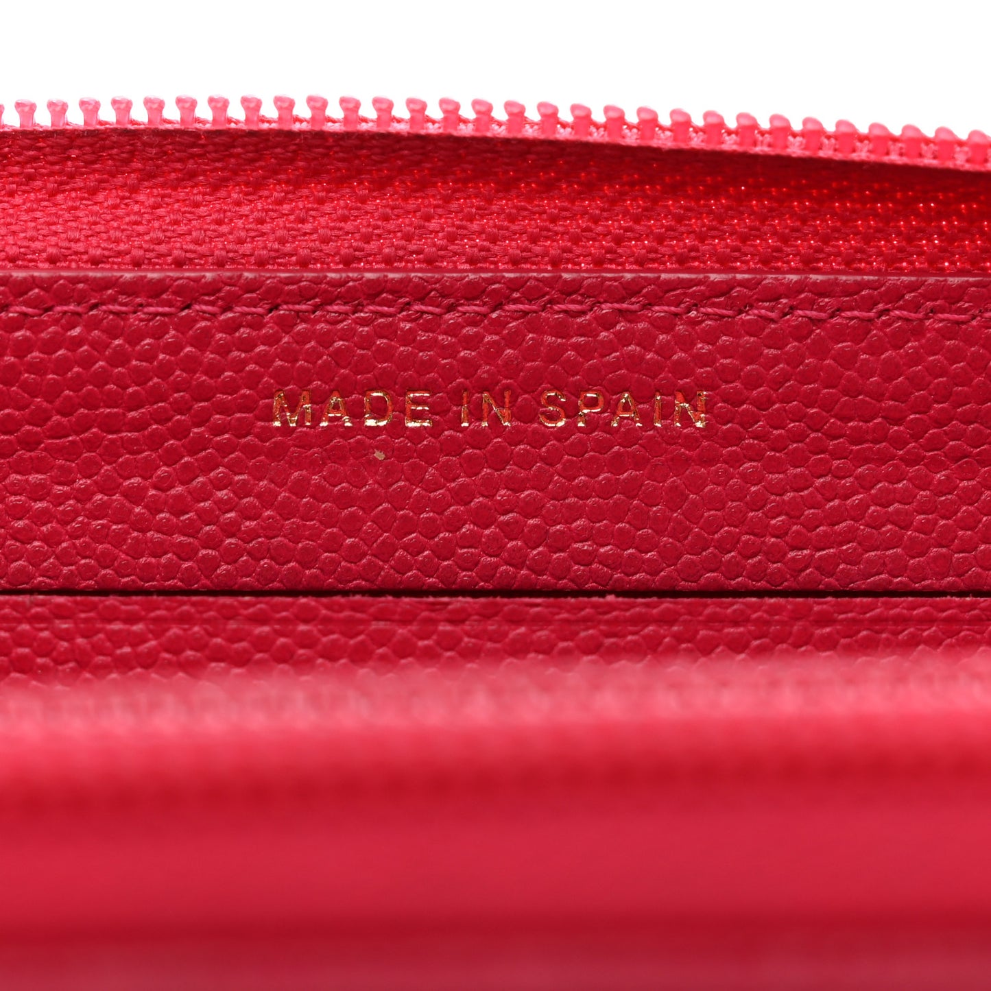 Caviar Quilted Small Boy Zip Around Wallet Fuchsia