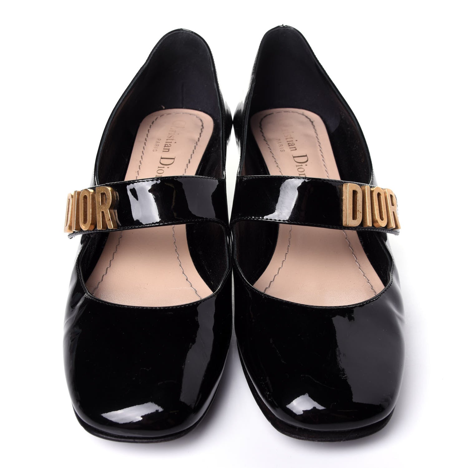 Christian Dior Patent Baby-D Ballet Pumps 38 Black 5 of 12