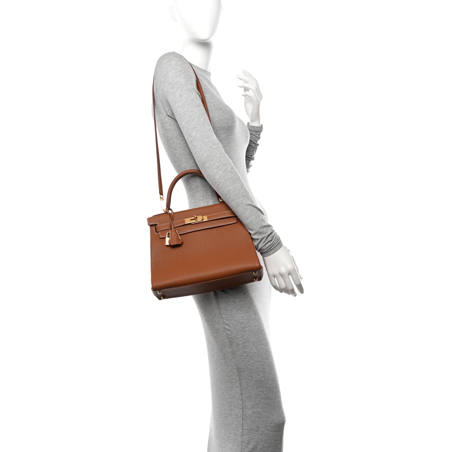 Hermes Togo Kelly Retourne 28 Gold 2 of 12