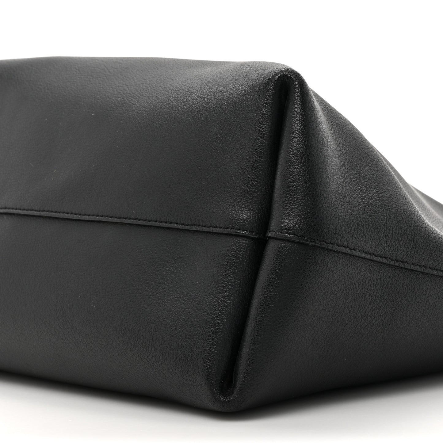 Calfskin Large Shopping Tote Black