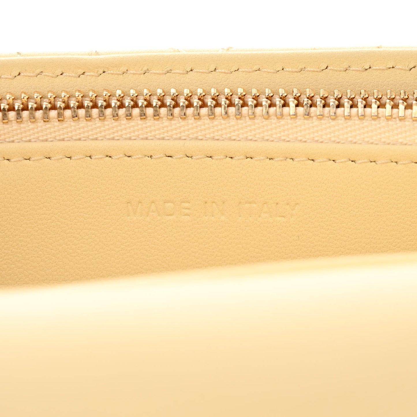 Lambskin Cannage Chain My Dior Daily Chain Pouch Soft Yellow