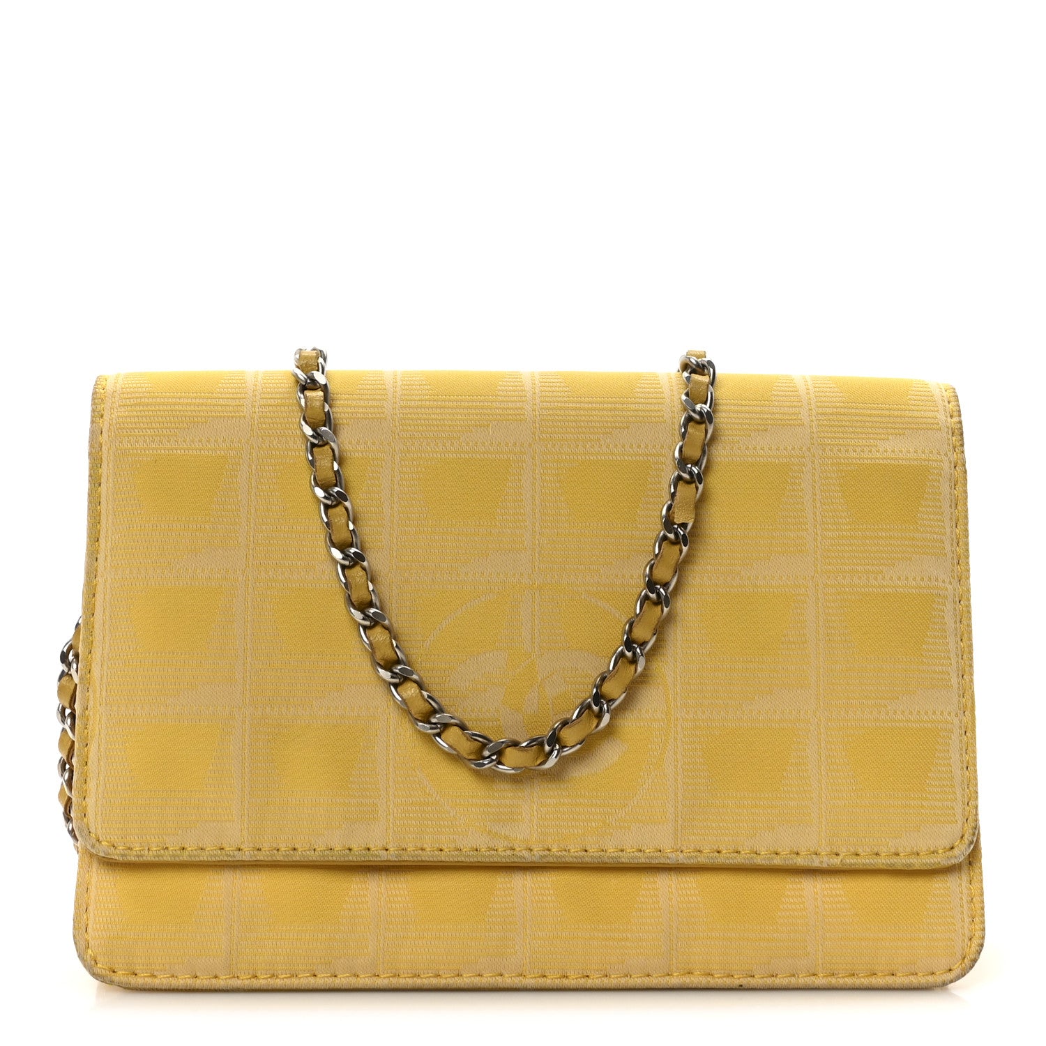 Chanel Nylon Travel Wallet On Chain WOC Yellow 1748996 – FASHIONPHILE