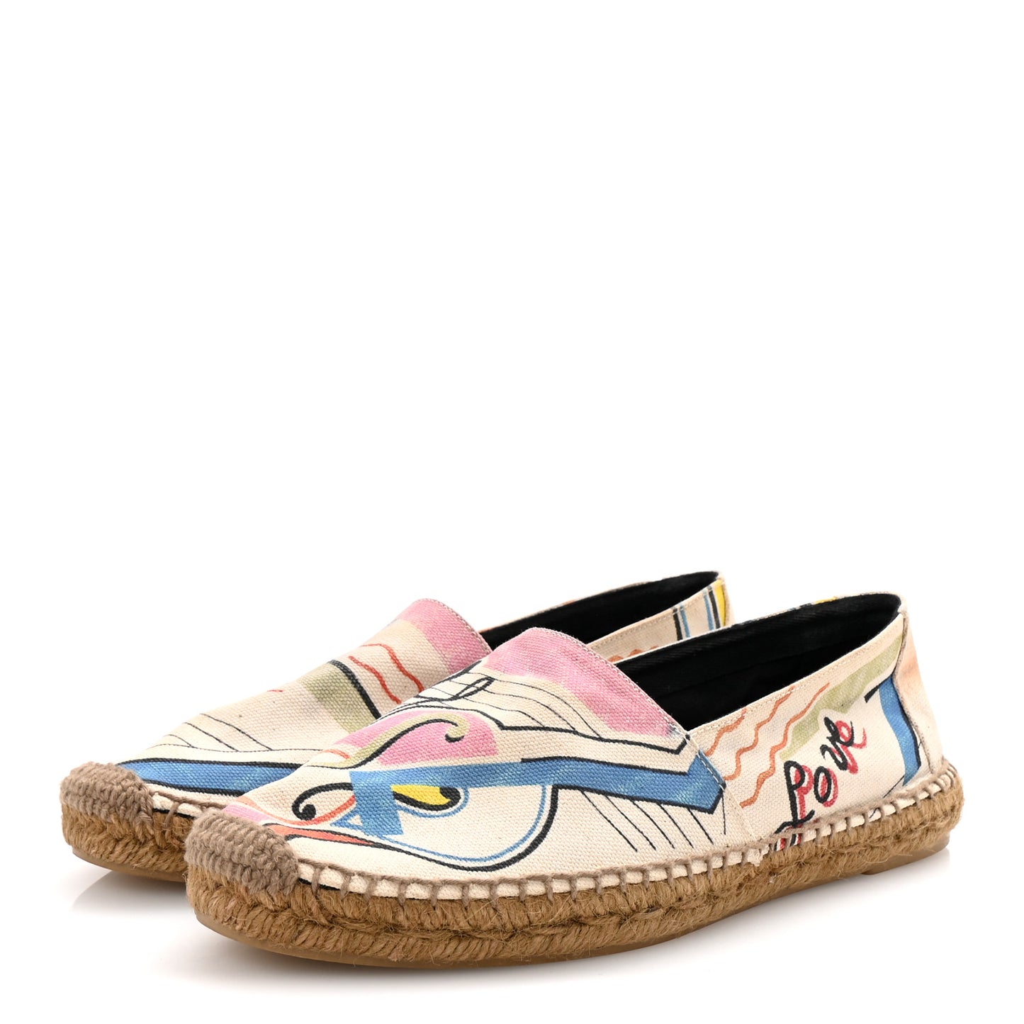Canvas Perseo Logo Embroidered Espadrilles 40 Multicolor