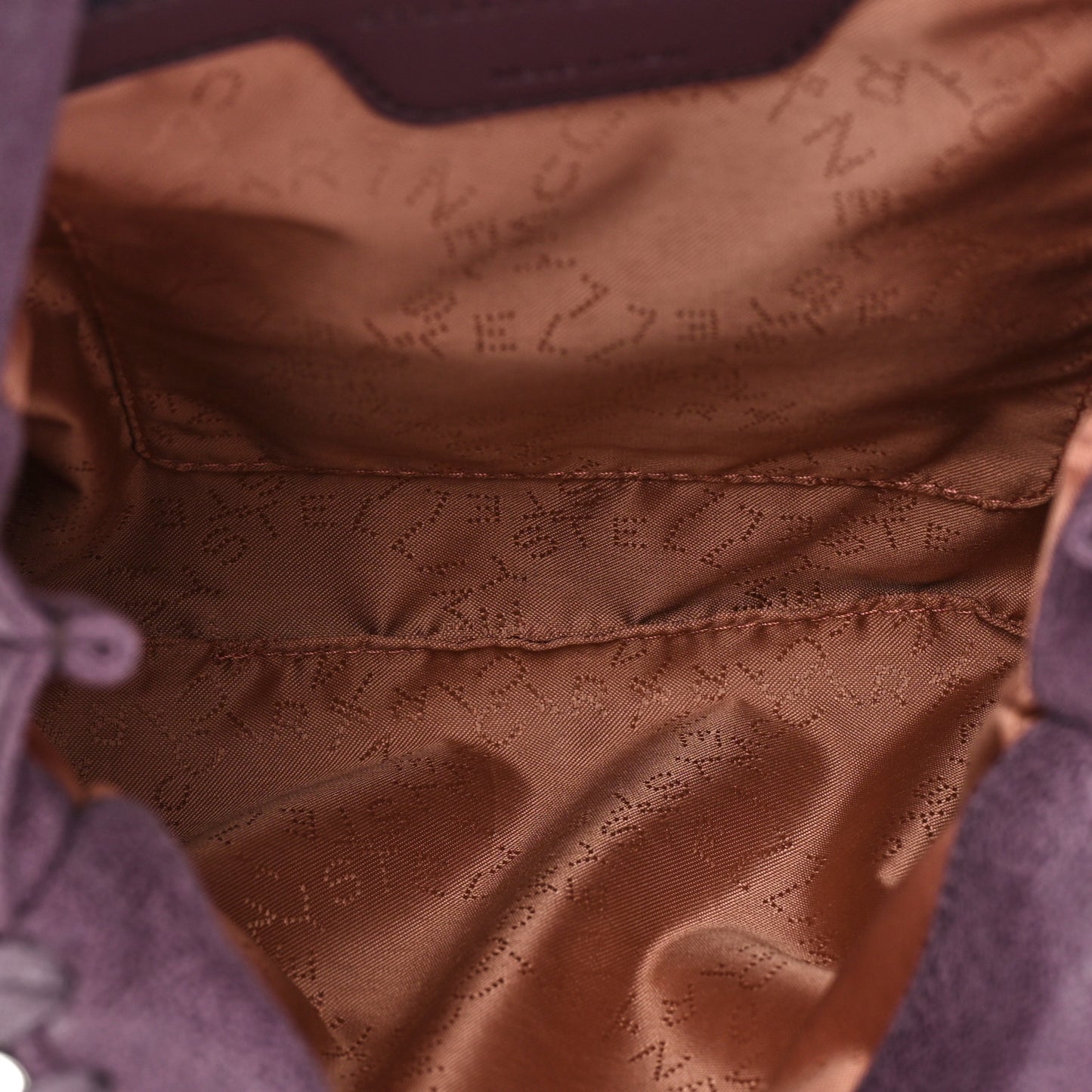 Shaggy Deer Small Falabella Fold Over Tote Purple