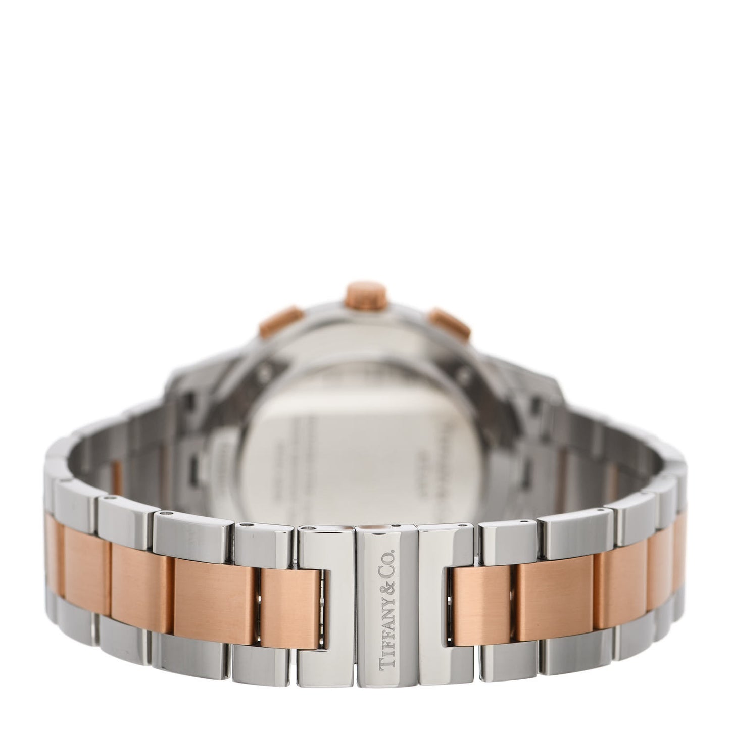 Stainless Steel 18K Rose Gold 42mm Atlas Chronograph Quartz Watch