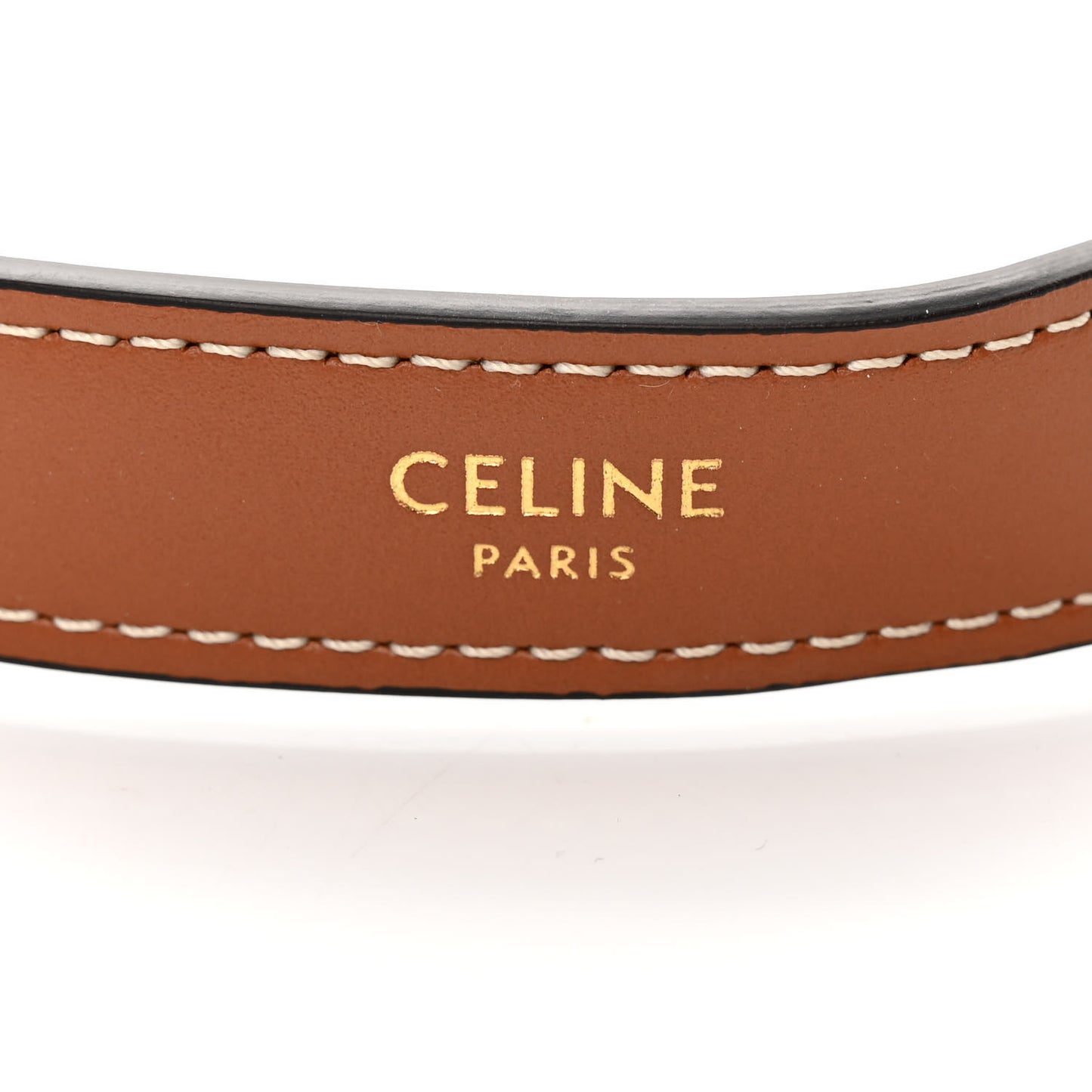 Canvas Calfskin Ava Triomphe Shoulder Bag White