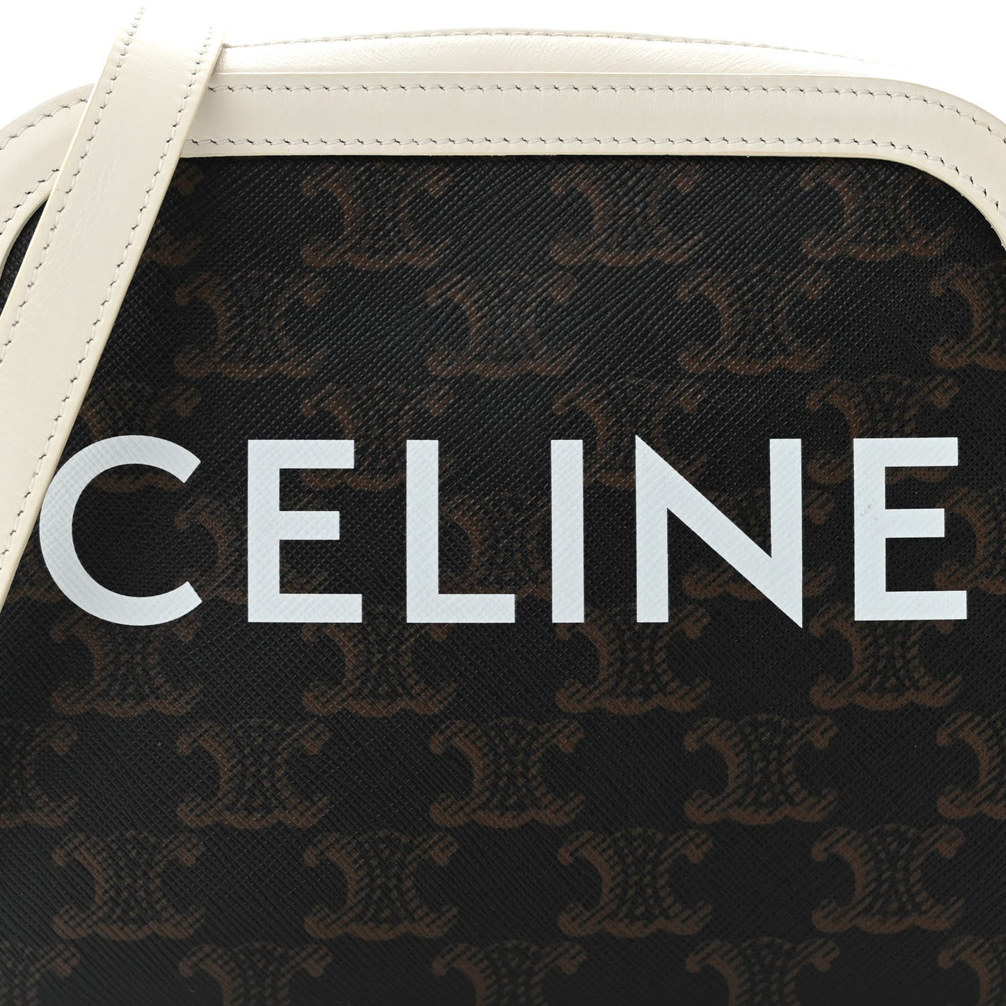Triomphe Canvas Small Camera Bag White