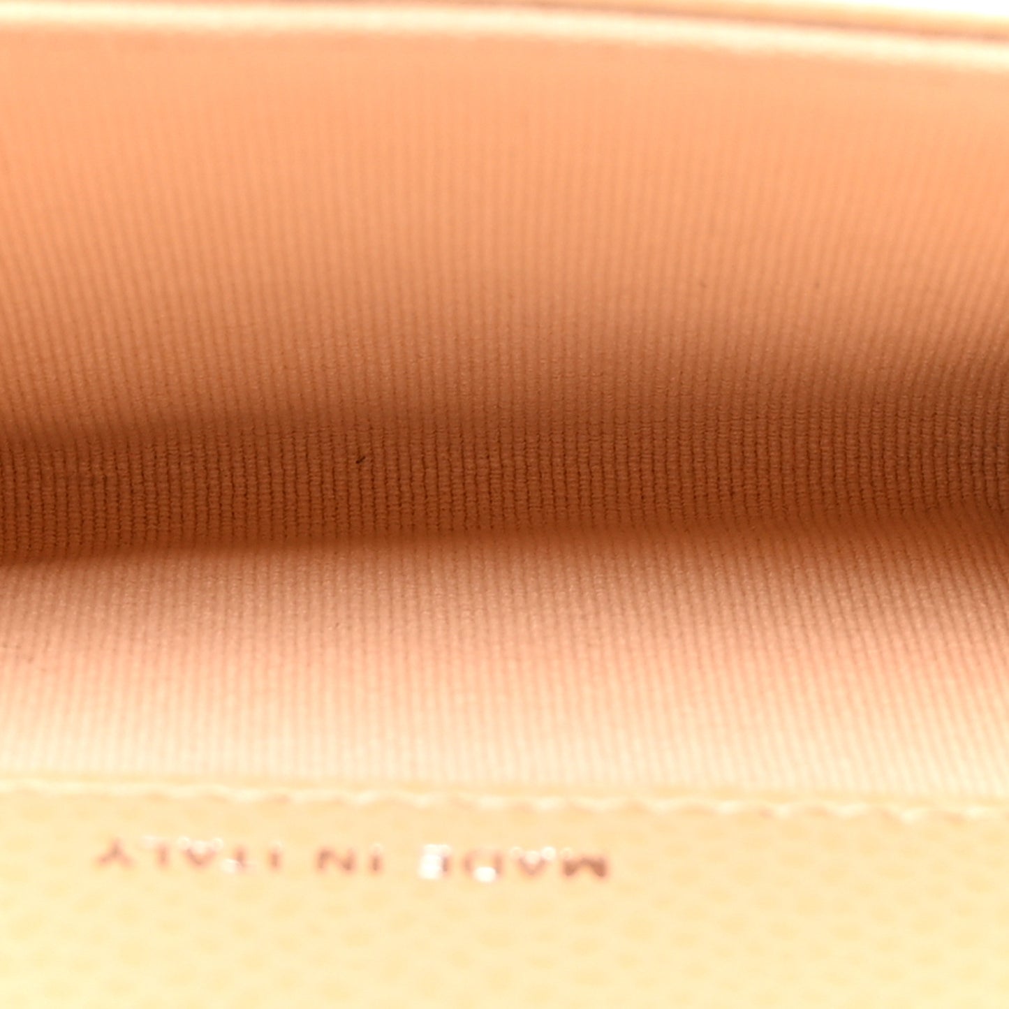 Caviar Quilted Flap Card Holder Wallet Beige