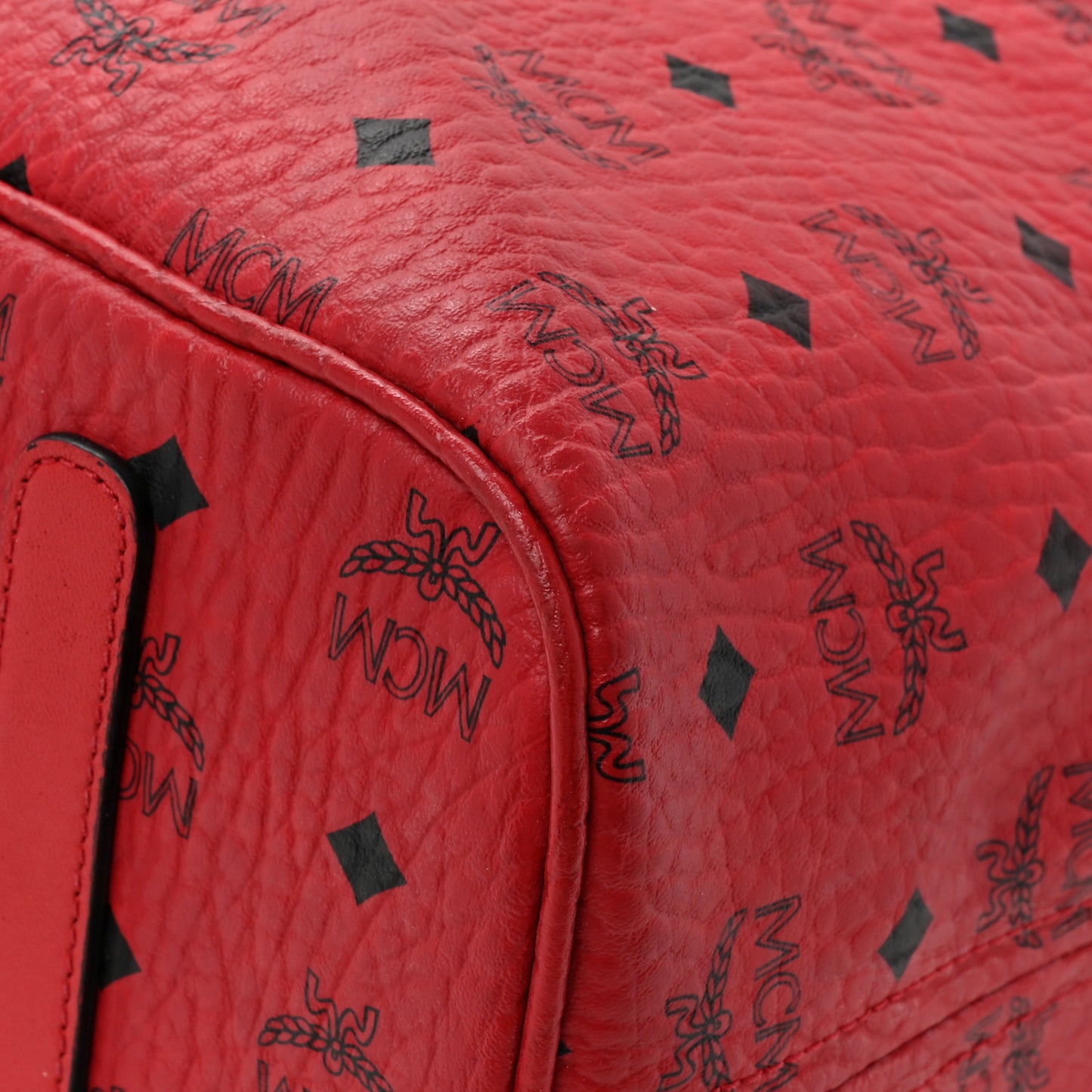 Visetos Large Anya Shopper Tote Ruby Red