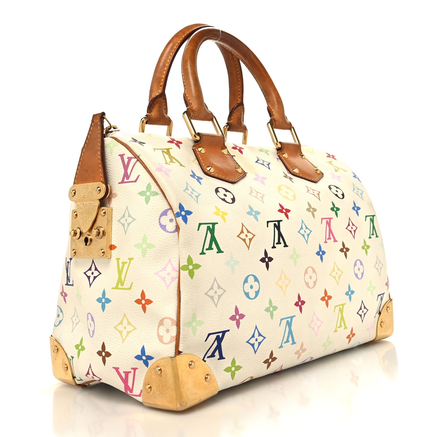 Monogram Multicolor Speedy 30 White