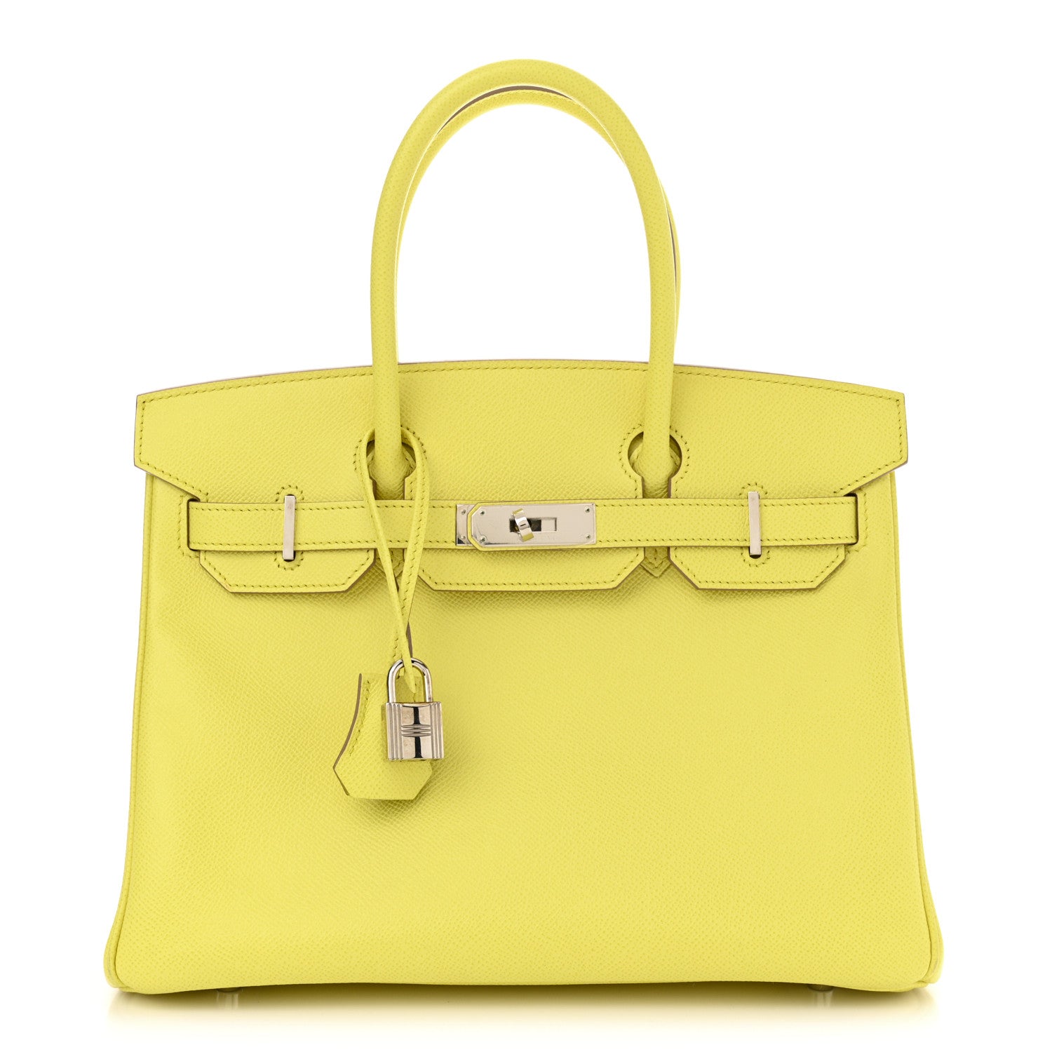 Hermes Epsom Birkin 30 Lime 1 of 14