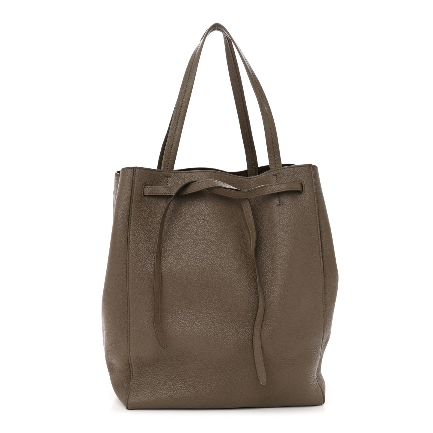 Grained Calfskin Medium Horizontal Cabas Phantom Taupe