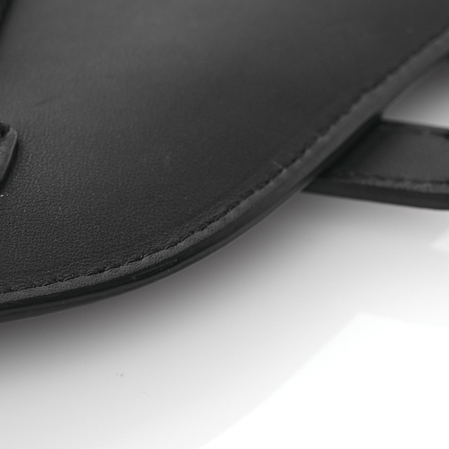 Ultra Matte Calfskin Saddle Belt Bag Black