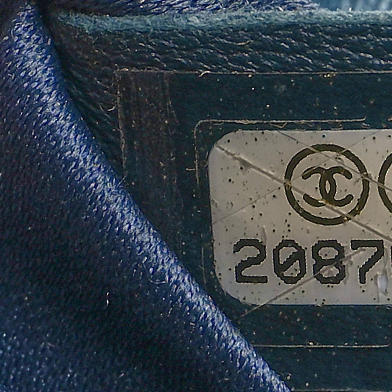 Chanel Lambskin Quilted Easy Carry Shopping Tote Blue 11 of 19