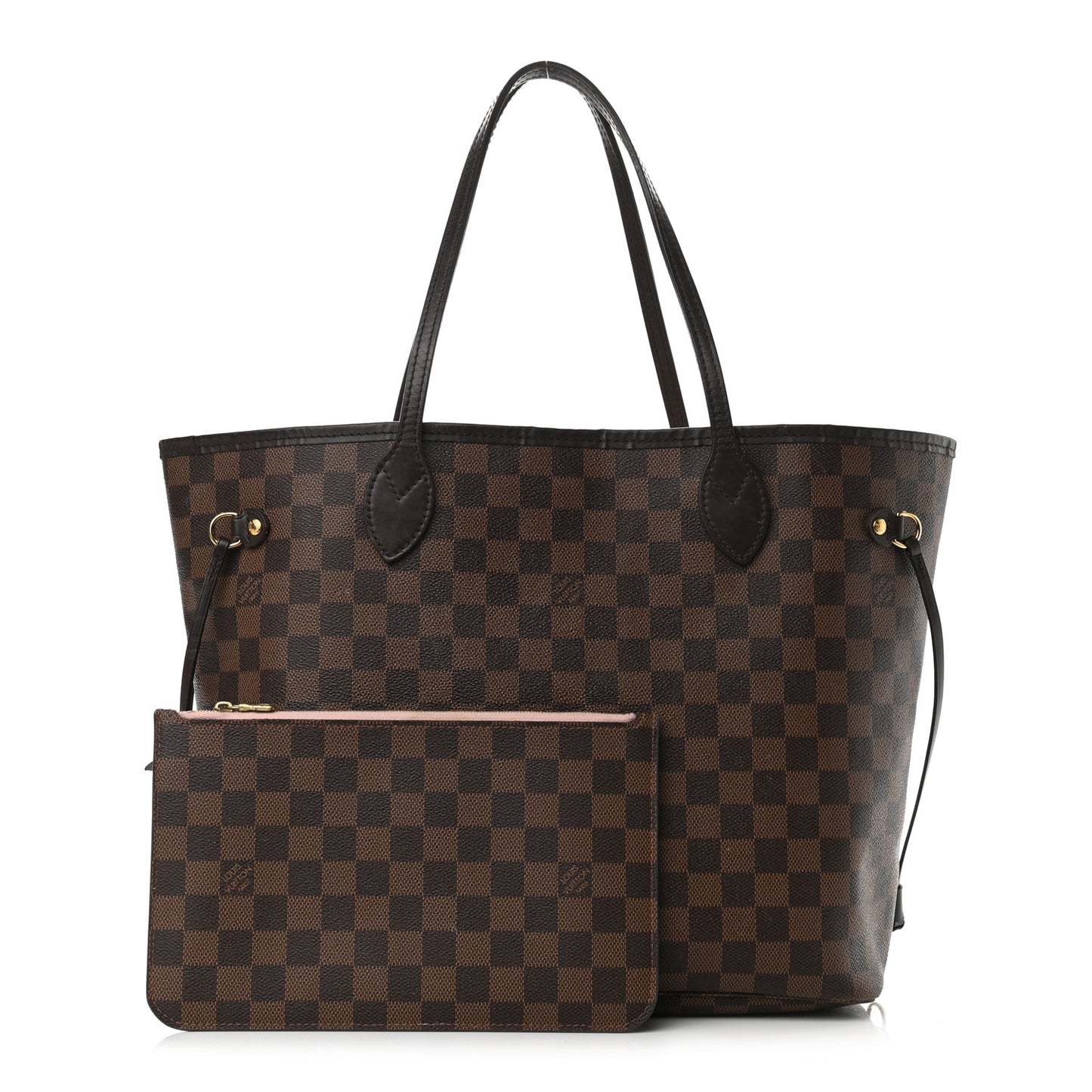 Damier Ebene Neo Neverfull MM Rose Ballerine