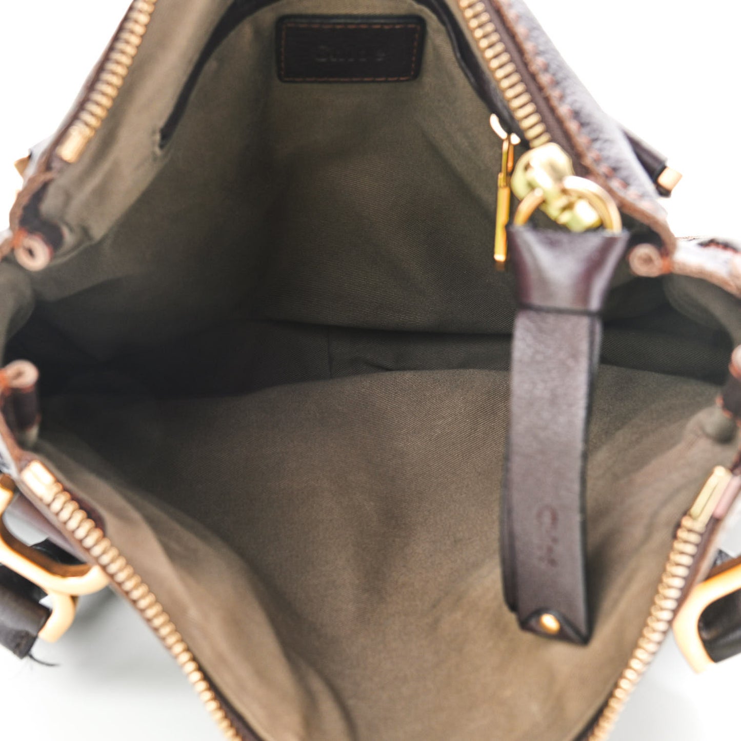 Calfskin Medium Marcie Satchel Truffle