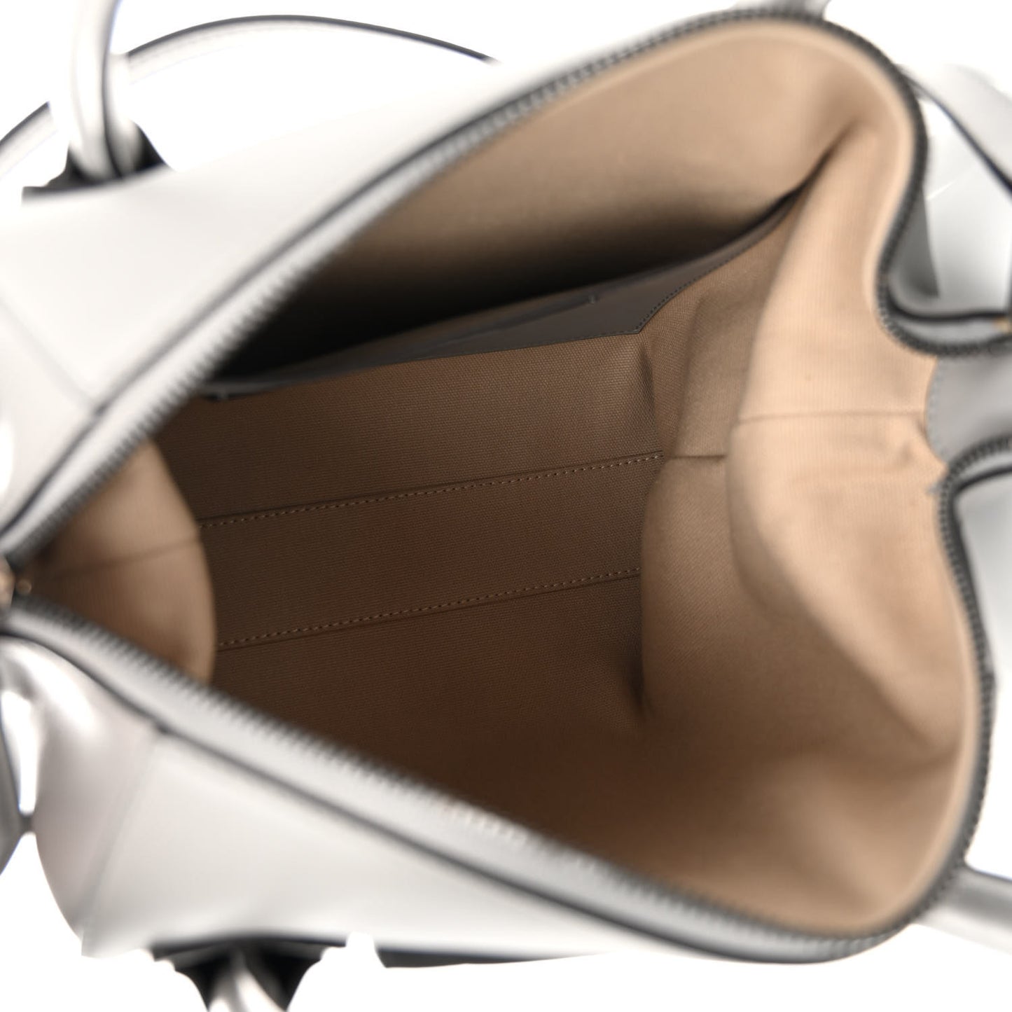 Calfskin Small Soft Antigona Pearl Grey