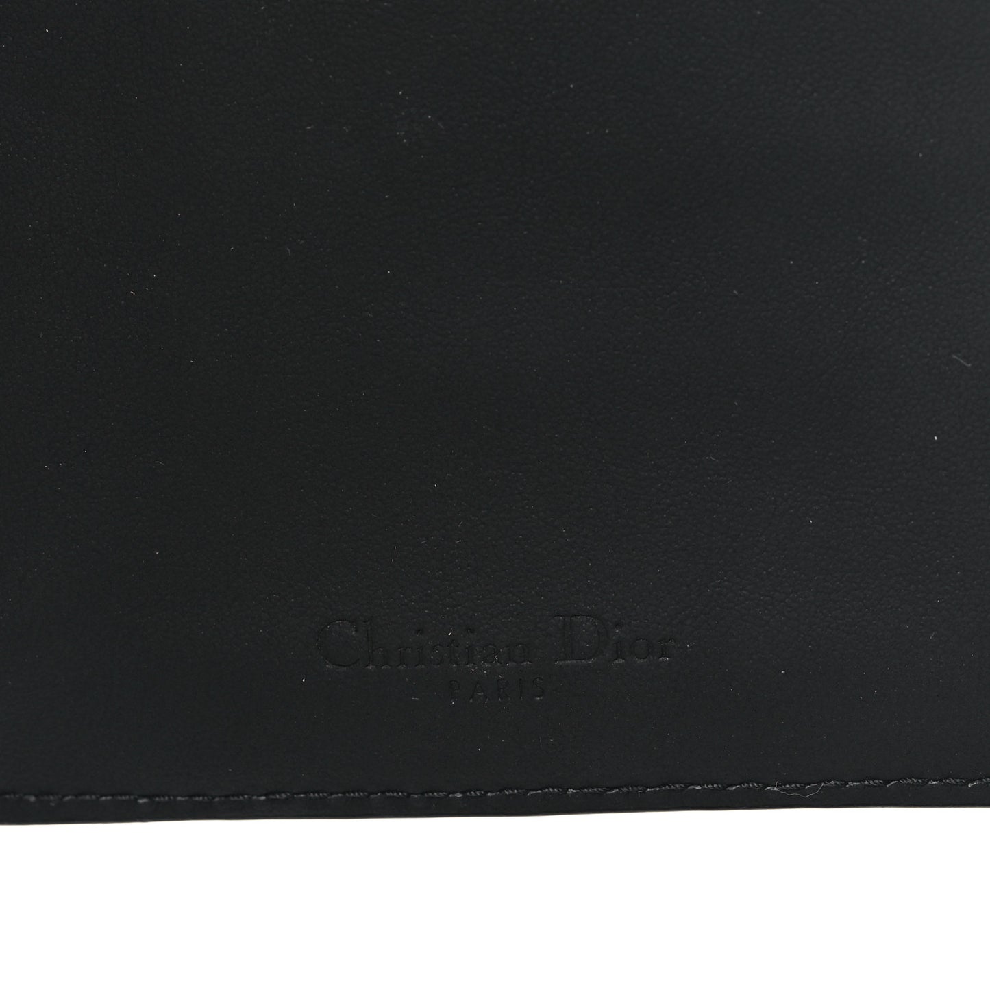 Ultra Matte Calfskin Cannage Lady Dior Zip Wallet With Strap Black
