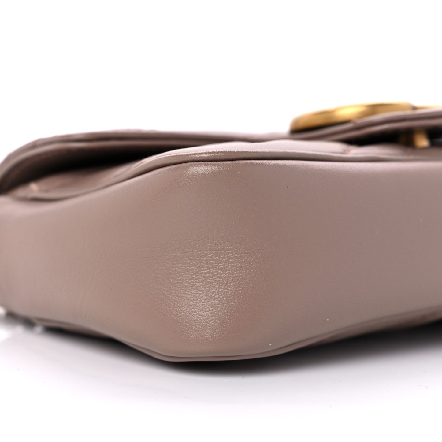 Calfskin Matelasse Super Mini GG Marmont Shoulder Bag Porcelain Rose