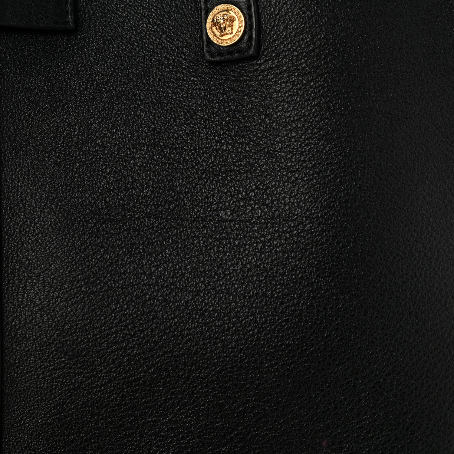 Versace Calfskin Palazzo Tote Black 12 of 13