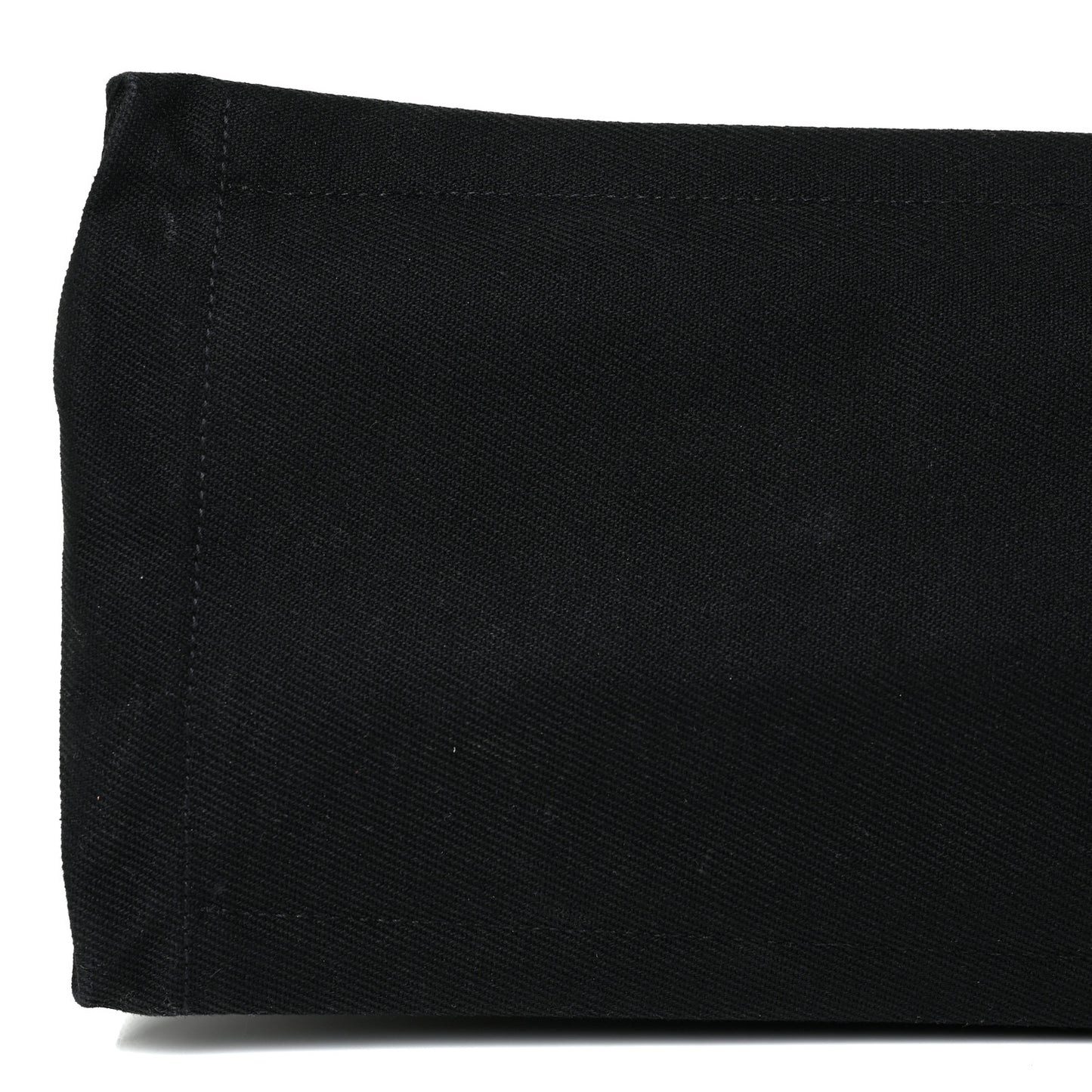 Linen Calfskin Rive Gauche Tote Black