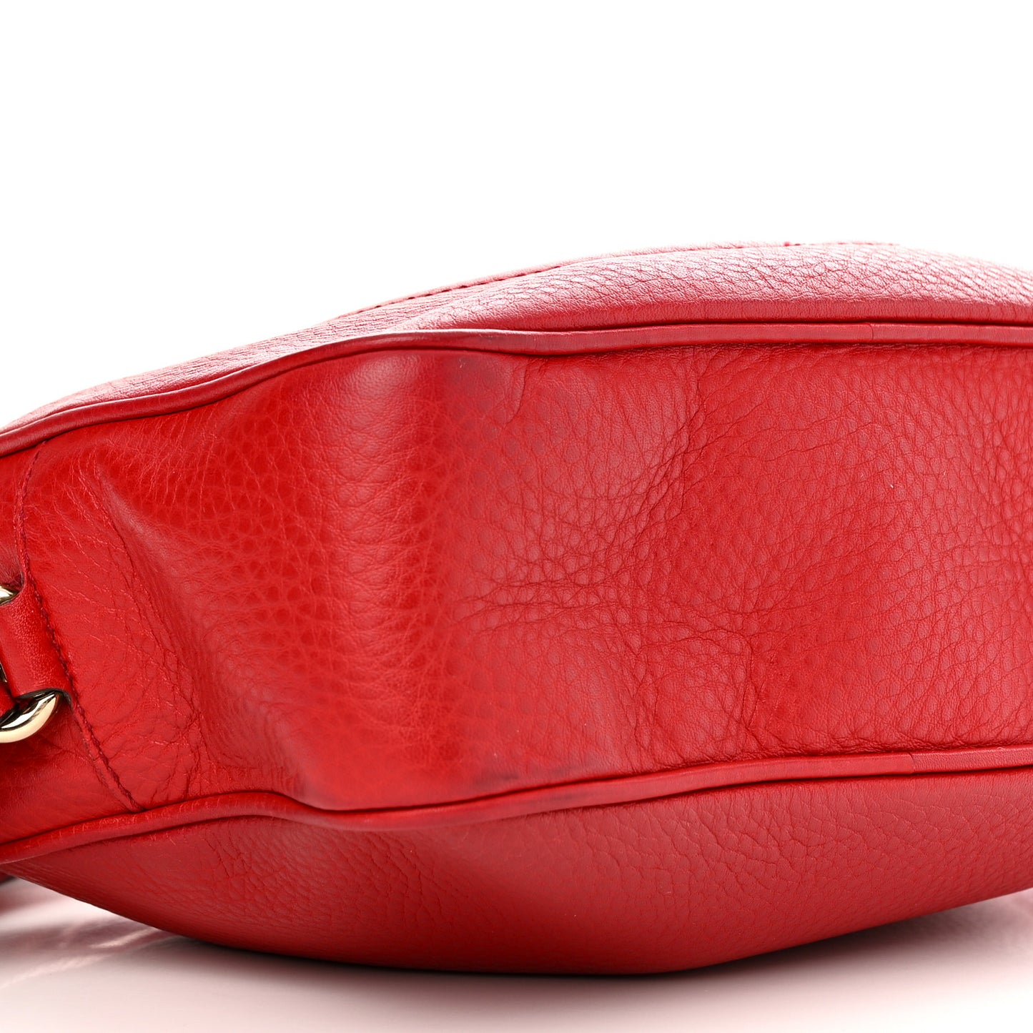 Pebbled Calfskin Small Soho Disco Bag Tabasco Red