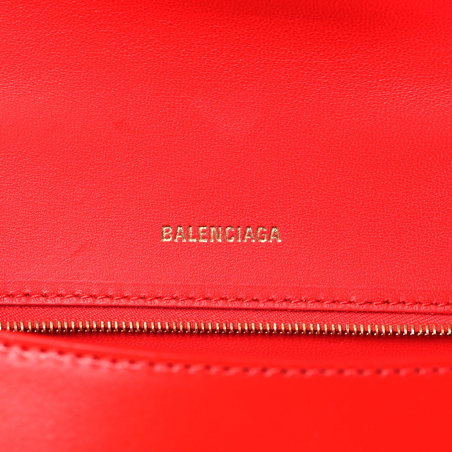 Shiny Box Calfskin Small Hourglass Top Handle Bag Bright Red
