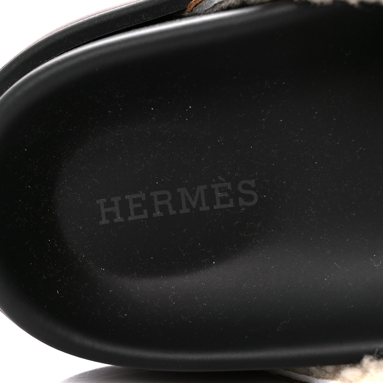Hermes Suede Goatskin Shearling Go Mules 39 Brun Frume Ecru 7 of 8