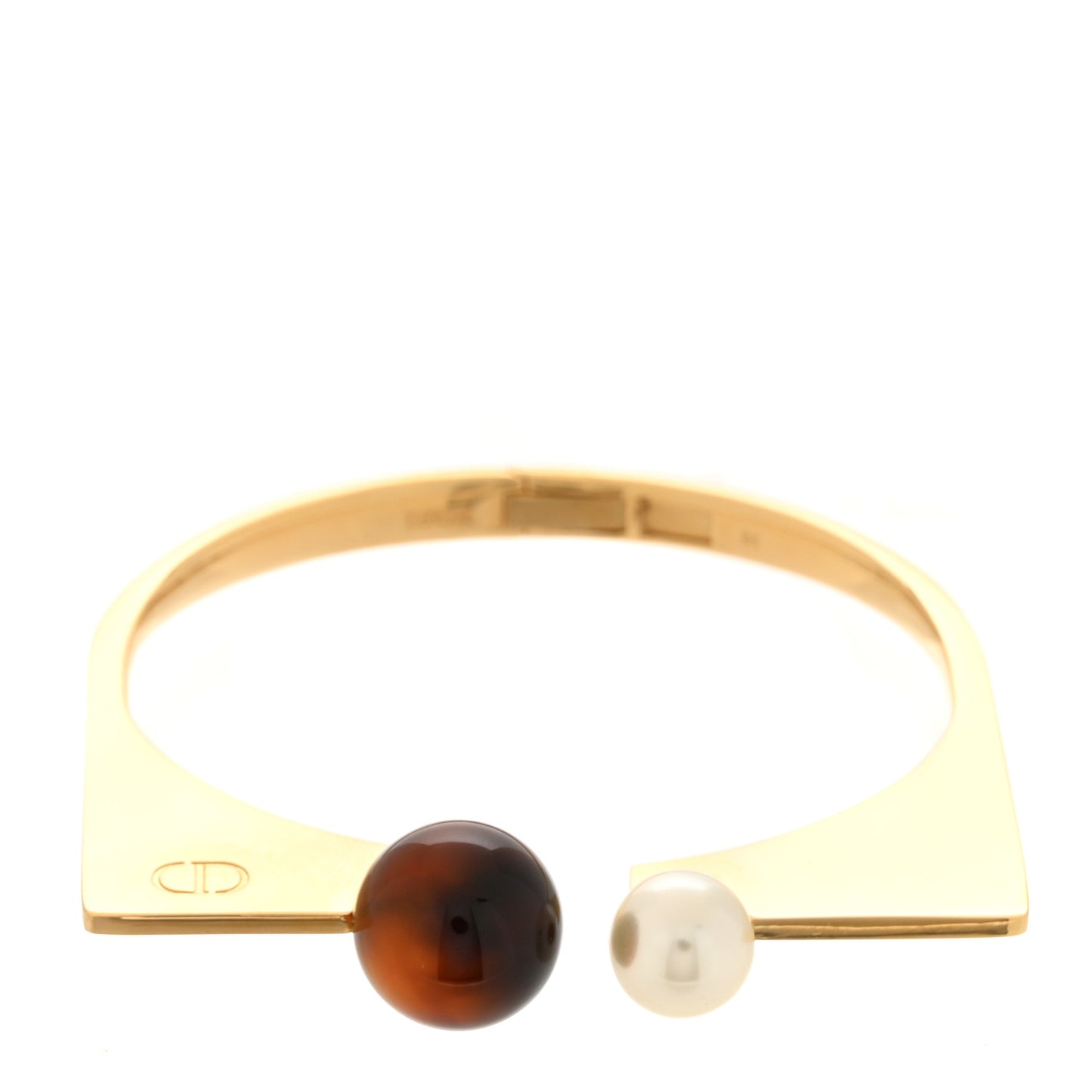 Pearl Resin Tribales New Look Bangle M Gold
