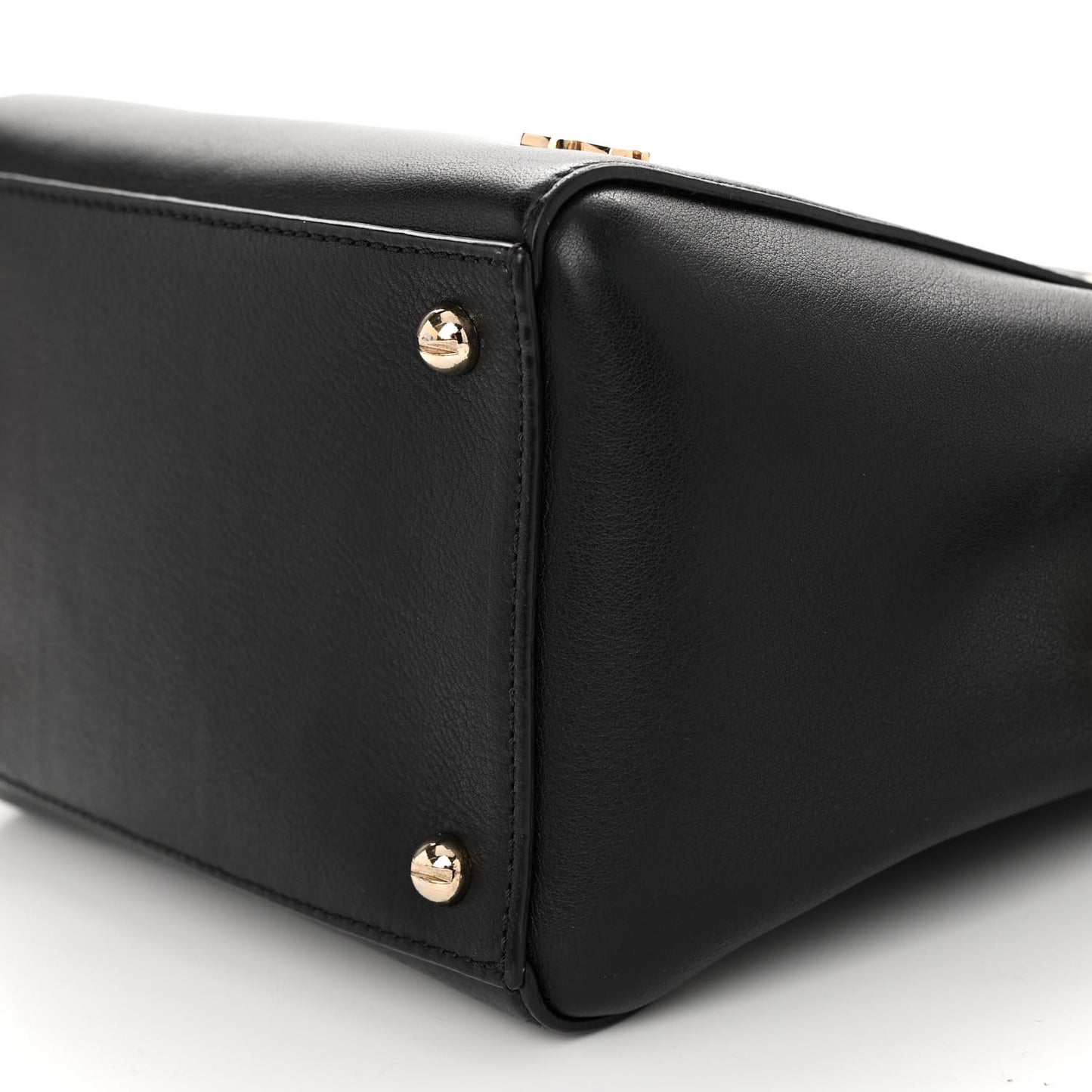 Calfskin Mini HDG Top Handle Crossbody Bag Black