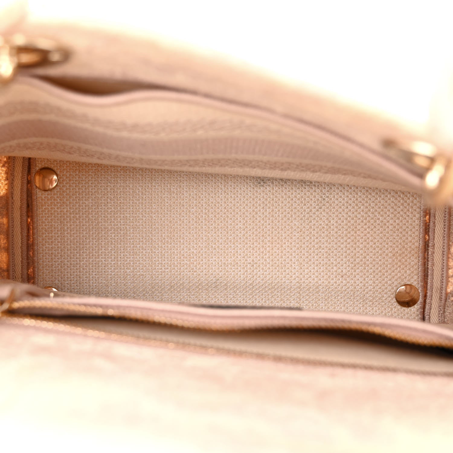 Christian Dior Canvas Toile De Jouy Reverse Embroidered Medium Lady D-Lite Rose 5 of 12