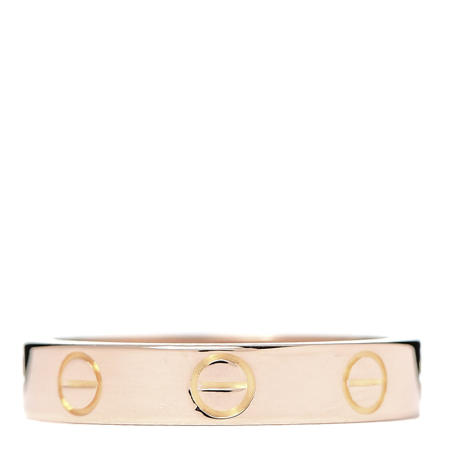 18K Pink Gold 3.5mm LOVE Wedding Band Ring 49 4.75