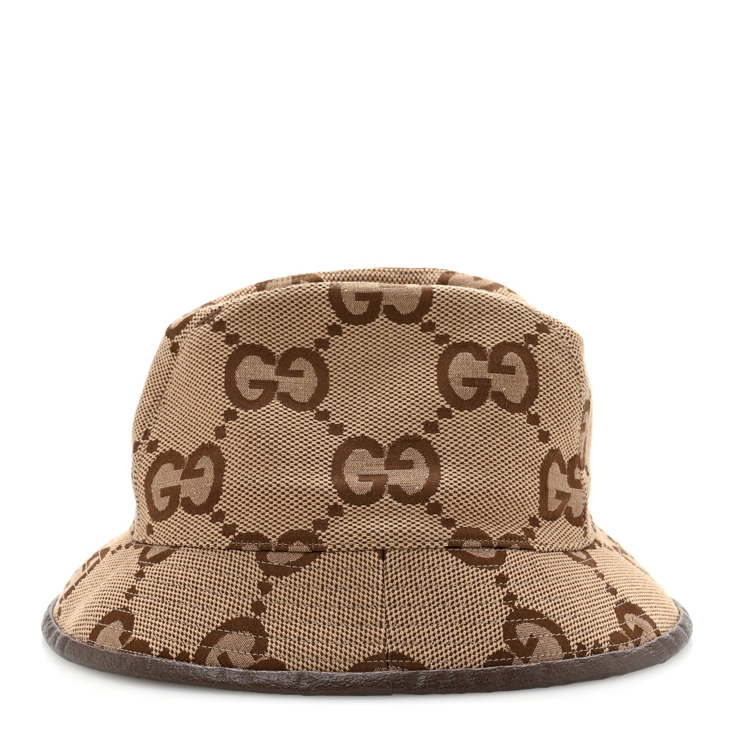 Monogram Jumbo GG Bucket Hat L Camel Ebony New Acero