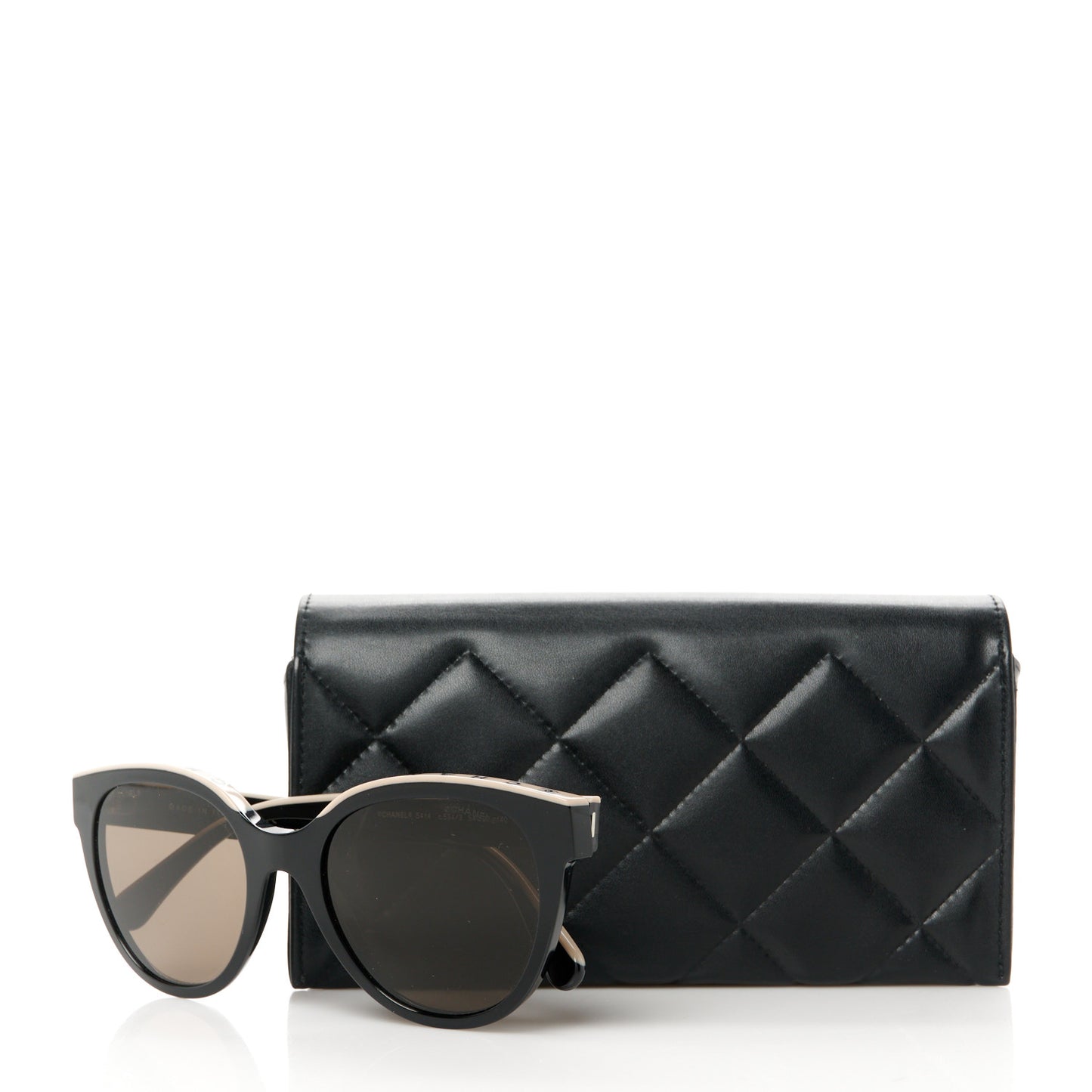 Acetate CC Butterfly Sunglasses 5414 Black Beige