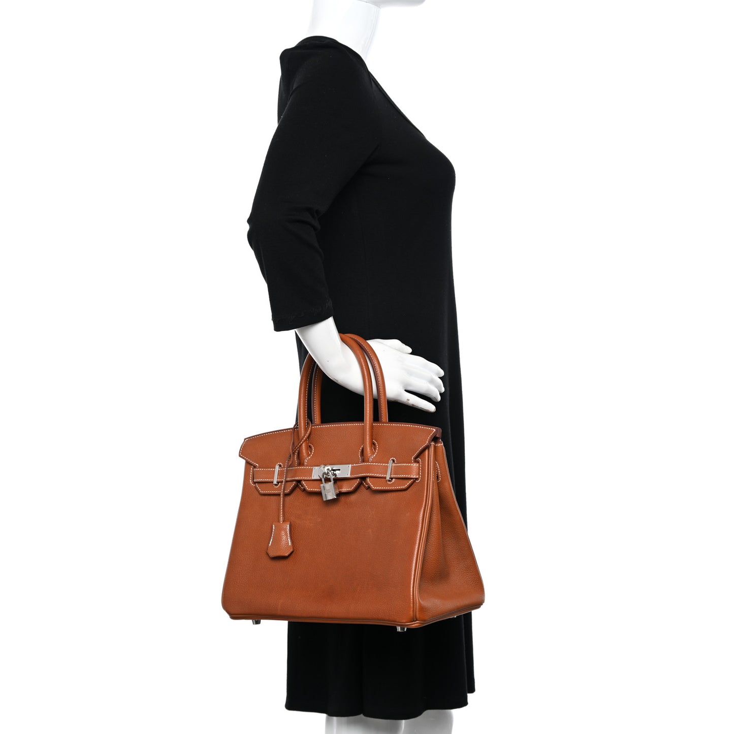 Natural Barenia Faubourg Birkin 30 Fauve