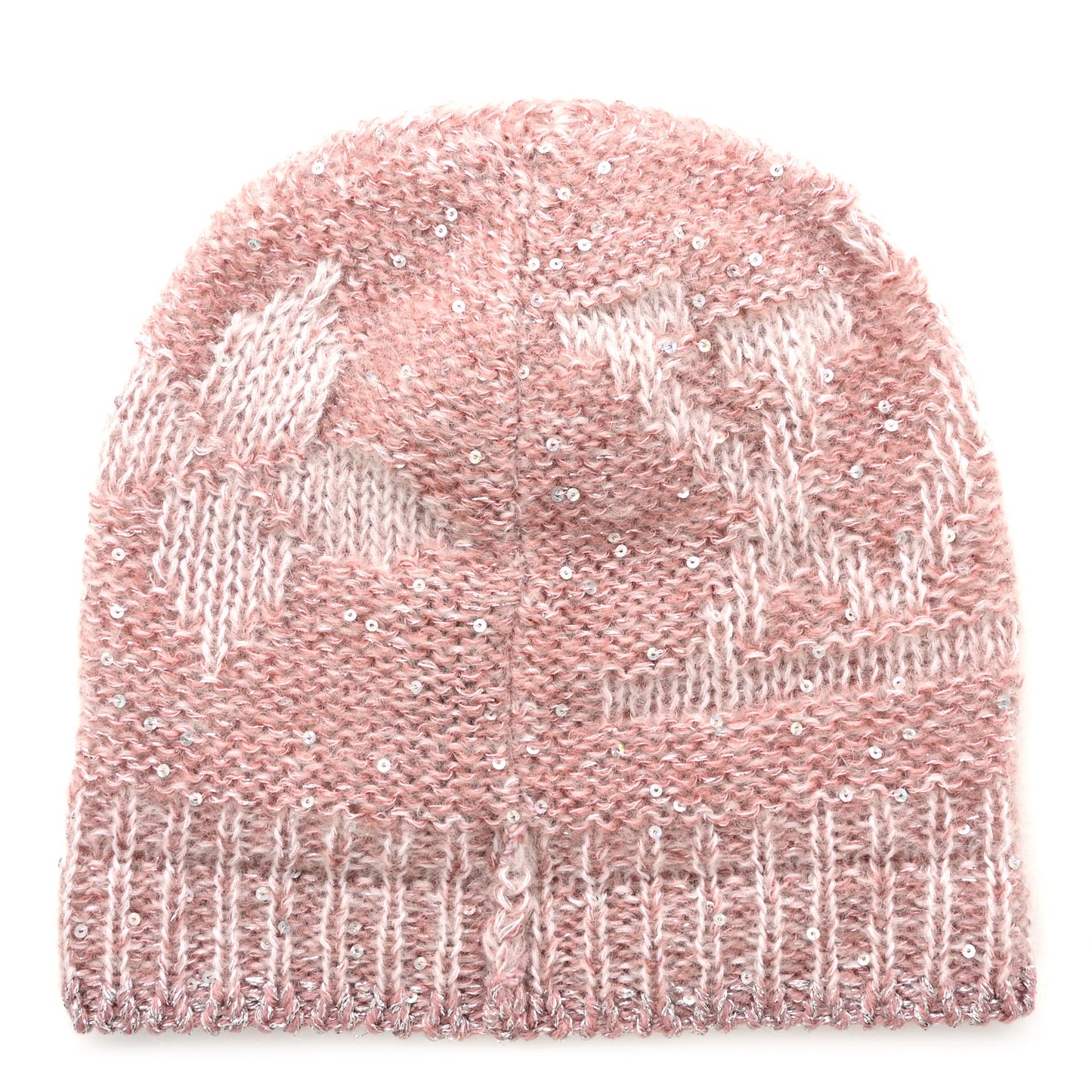Monogram Glitter Sunset Beanie Hat Aurore