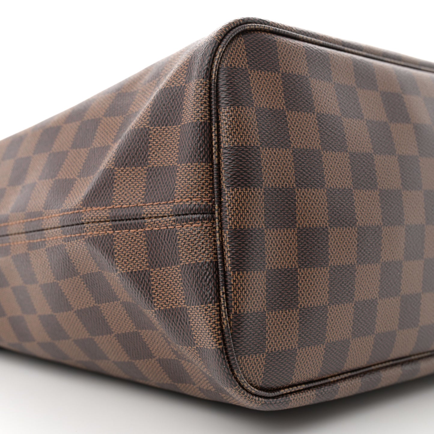 Damier Ebene Braided Neverfull MM Pink