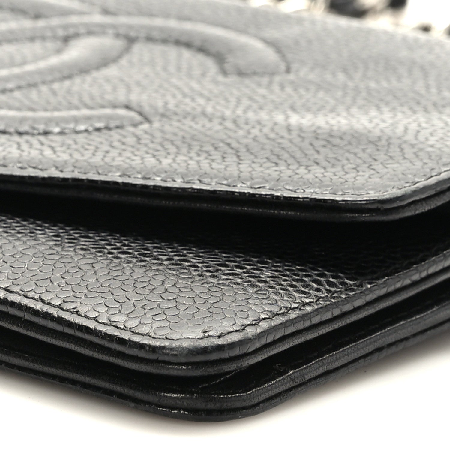 Chanel Caviar Timeless CC Wallet on Chain WOC Black 10 of 11