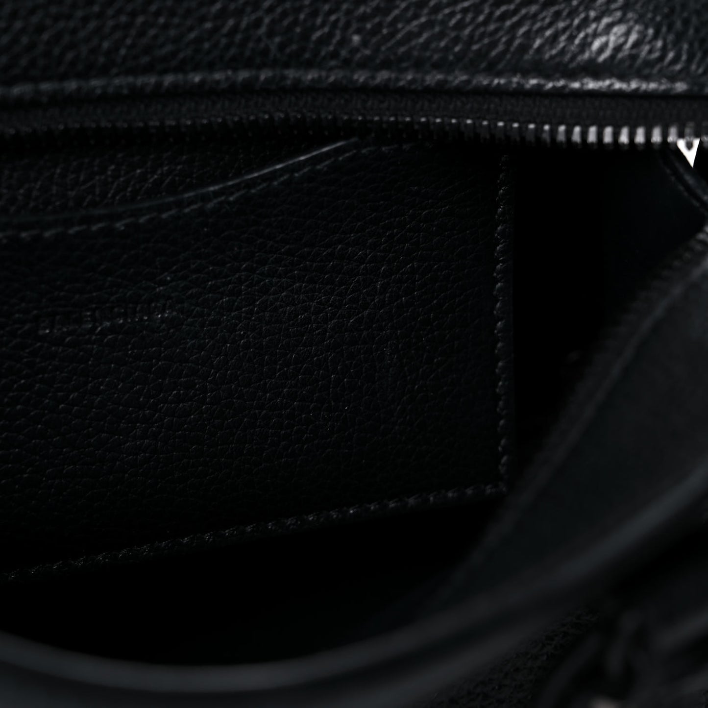 Grained Calfskin Neo Classic Black Hardware Mini City Black