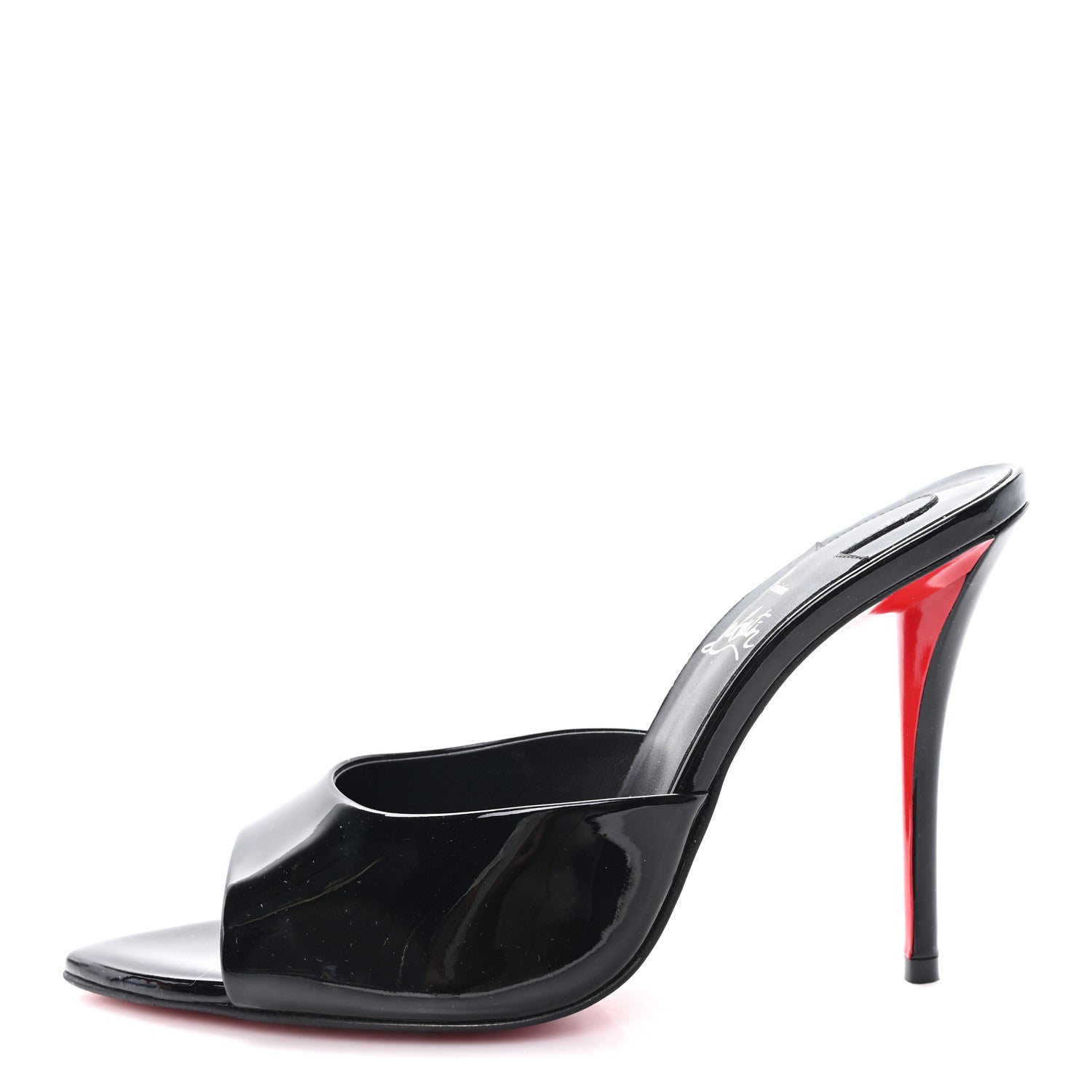 Christian Louboutin Patent Miss Z 100 Mule 36 Black 1812595